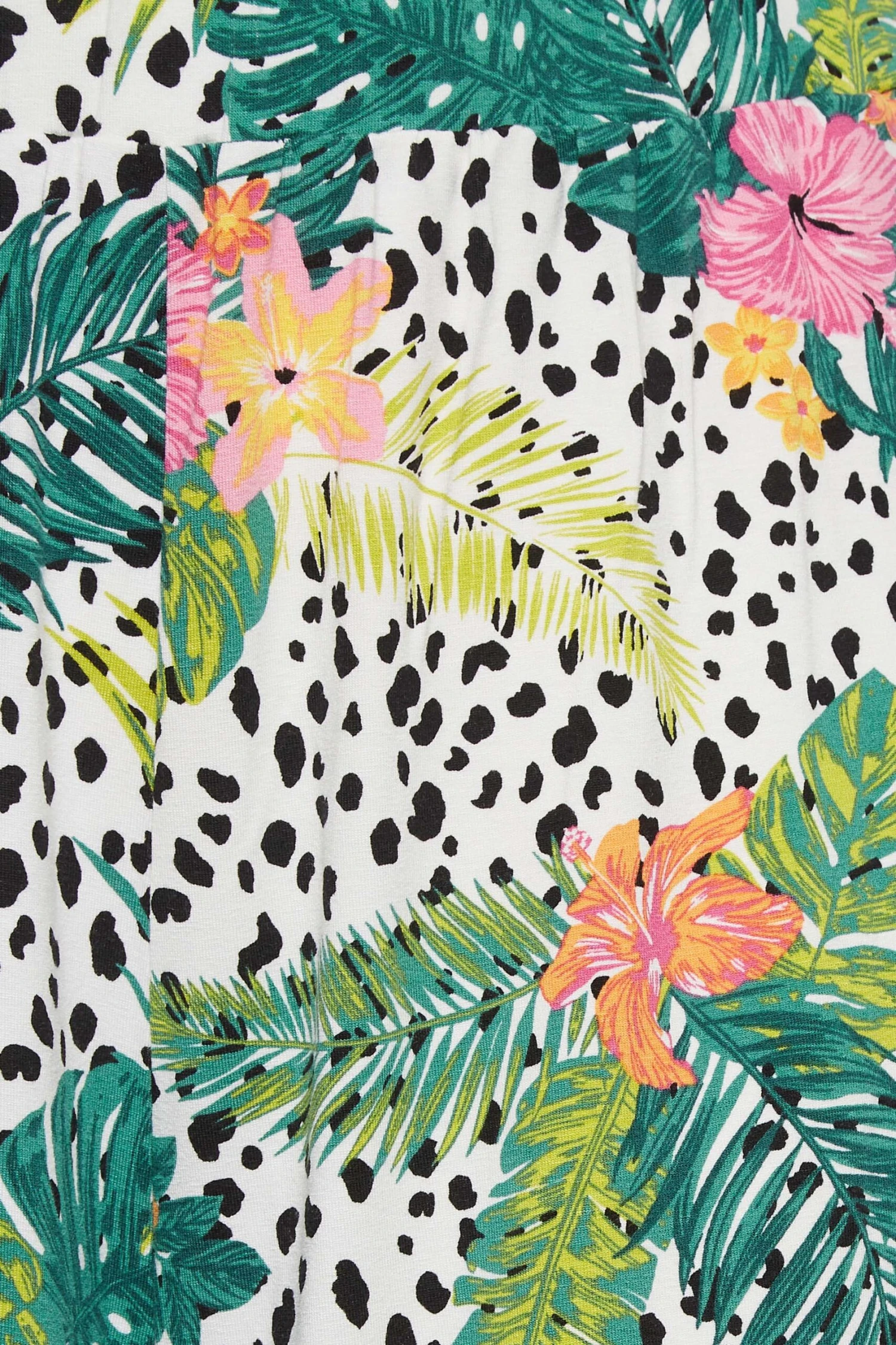 YOURS - Short Ample Blanc Imprimé Tropical – Image 4