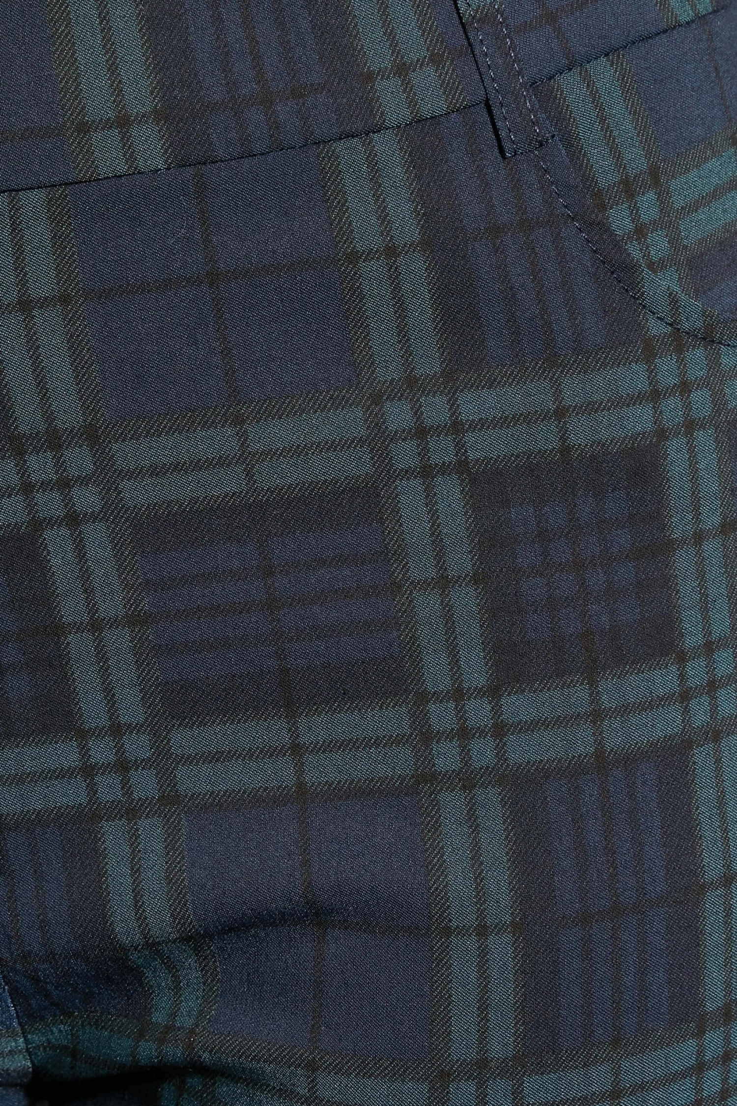 Pantalon Slim Stretch Bleu & Vert à Carreaux – Image 3