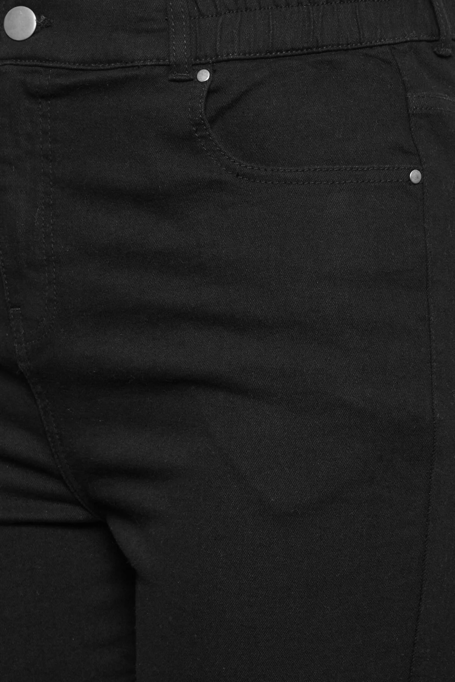 YOURS - Jean Noir Wide Leg Taille Élastique – Image 4