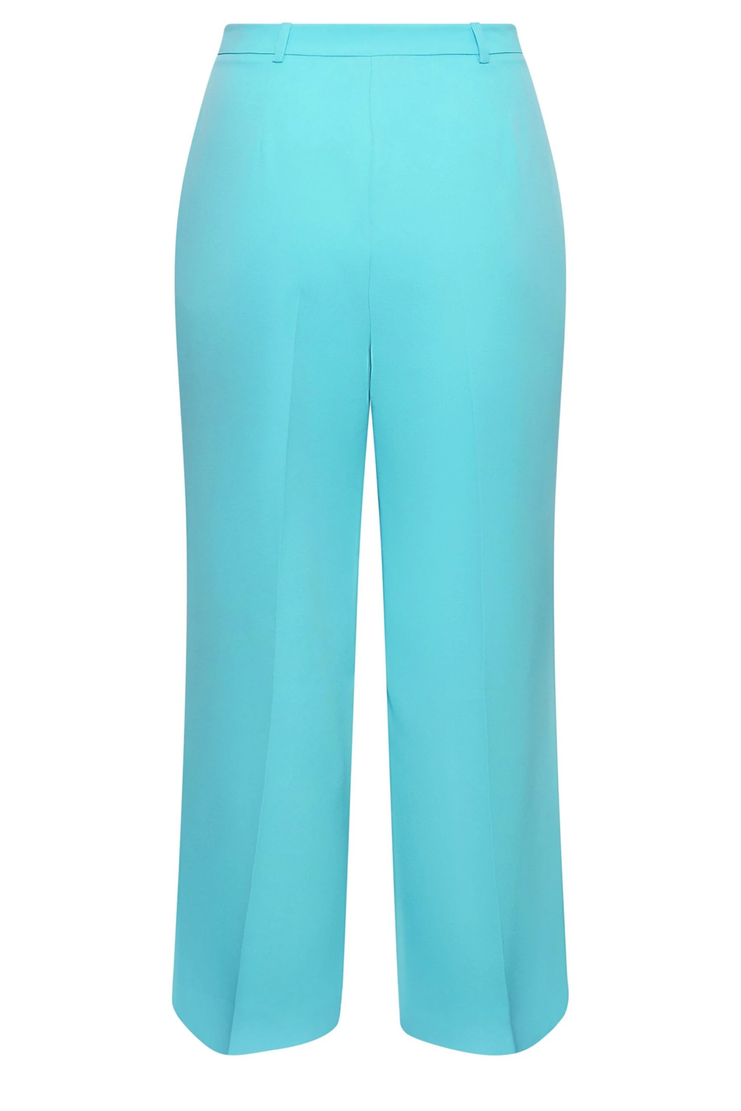 YOURS - Pantalon Bleu Wide Leg Plissé – Image 5