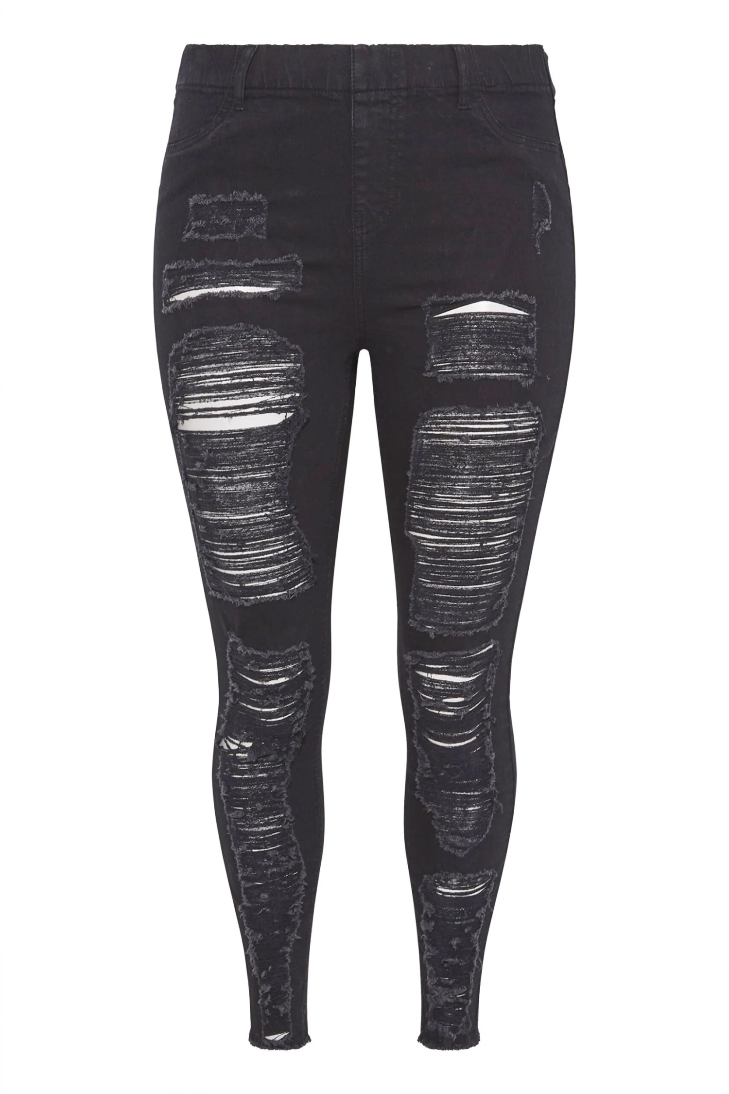 Jegging Noir GRACE Style Déchiré – Image 4