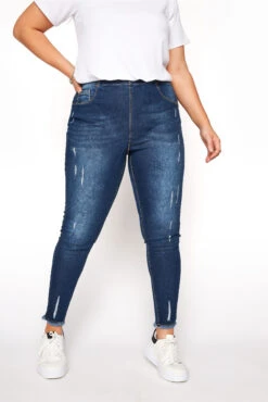 YOURS FOR GOOD - JENNY Jegging Bleu Indigo