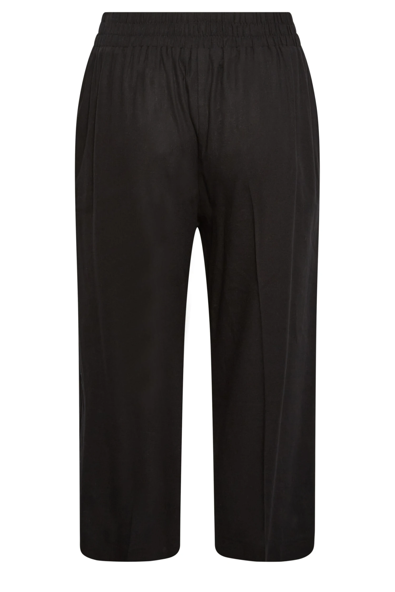 YOURS - Jupe-Culotte Noir Plissé En Lin Mixte – Image 6