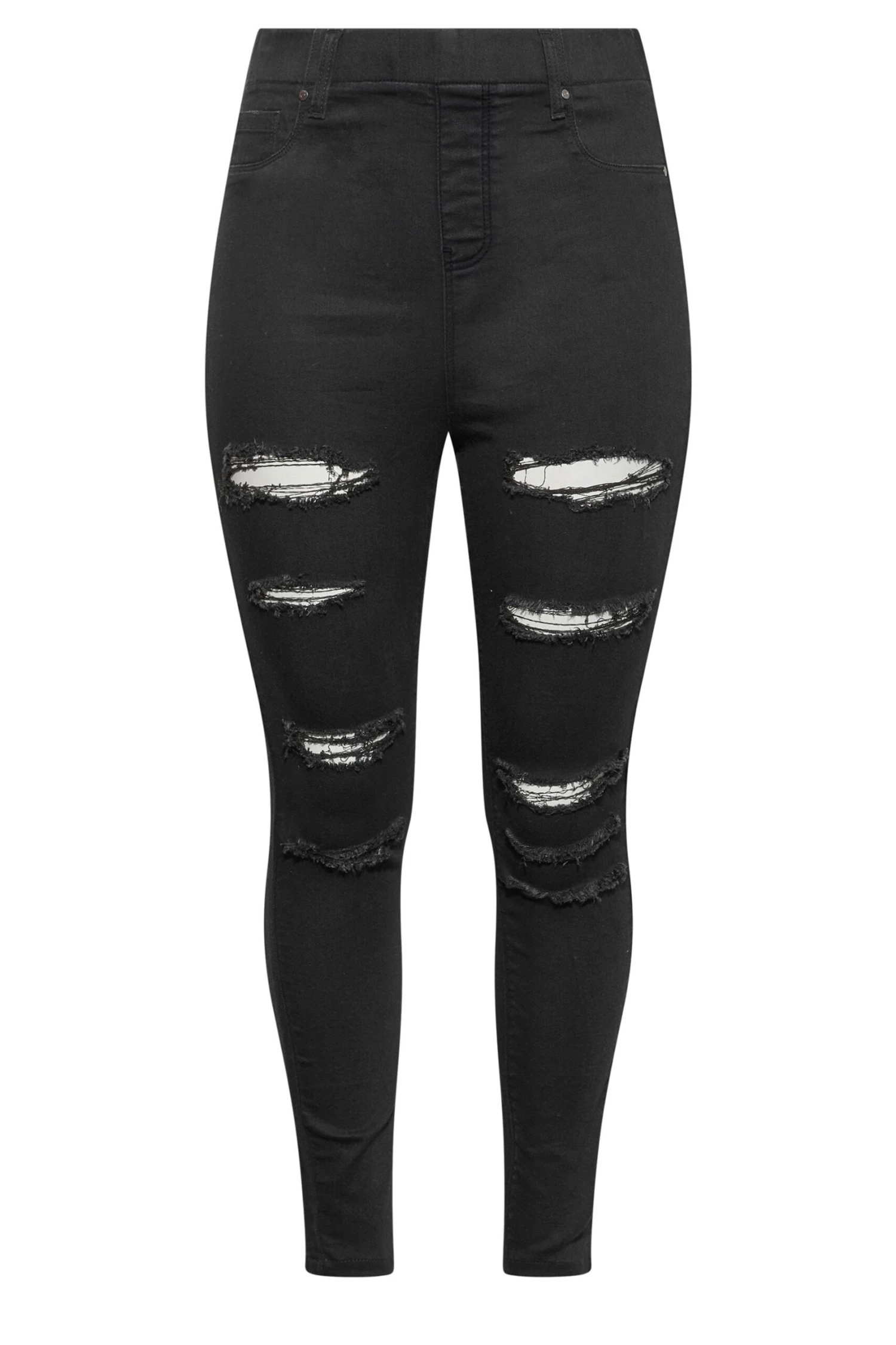Jegging Noir GRACE Coupe Déchirée – Image 5