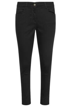 YOURS PETITE Curve Black Skinny Stretch AVA Jeans