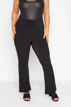 Pantalon En Jersey Noir Ample