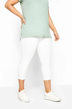 JENNY Jegging Pantacourt Blanc