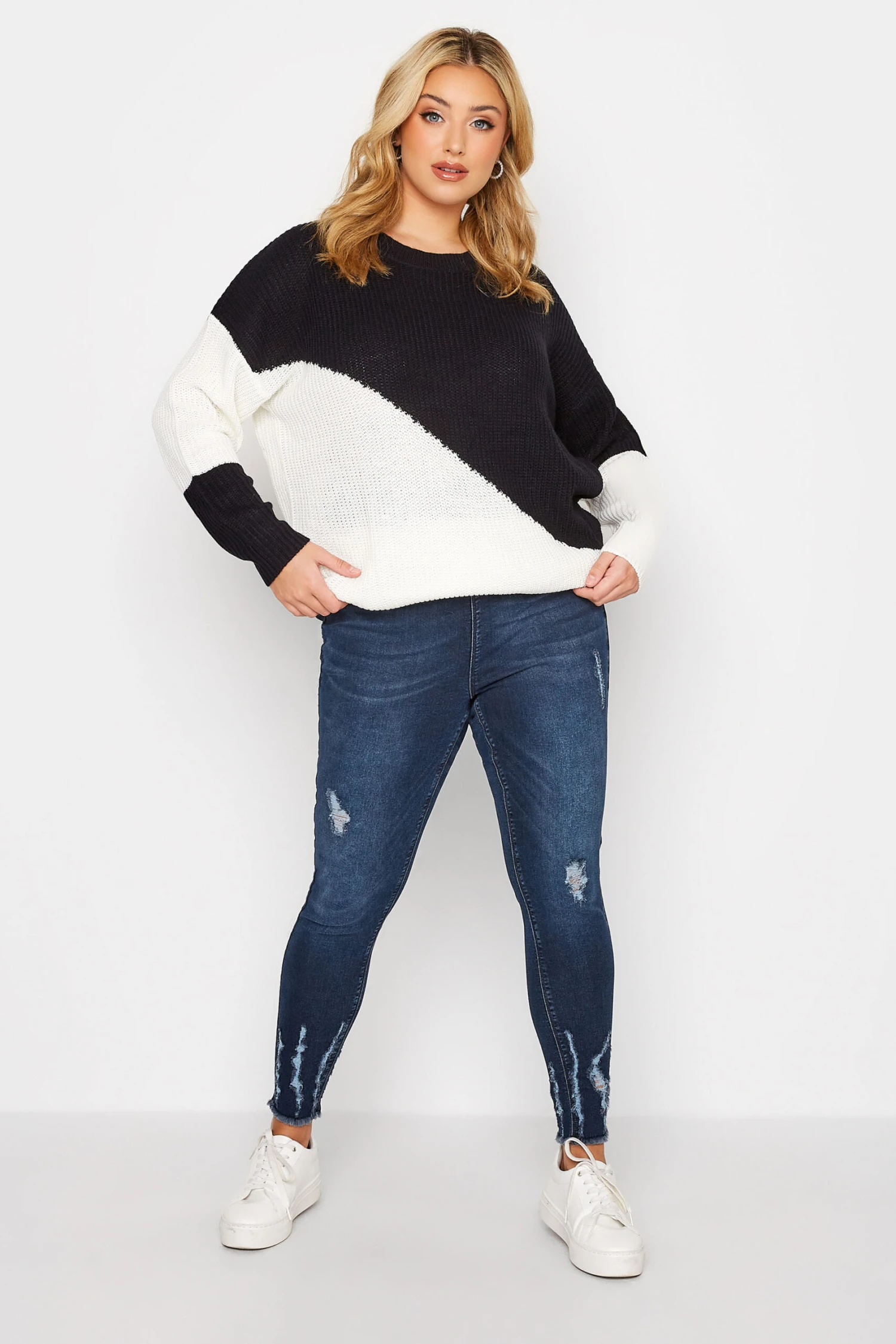 Jegging GRACE Bleu Griffures De Chat – Image 2