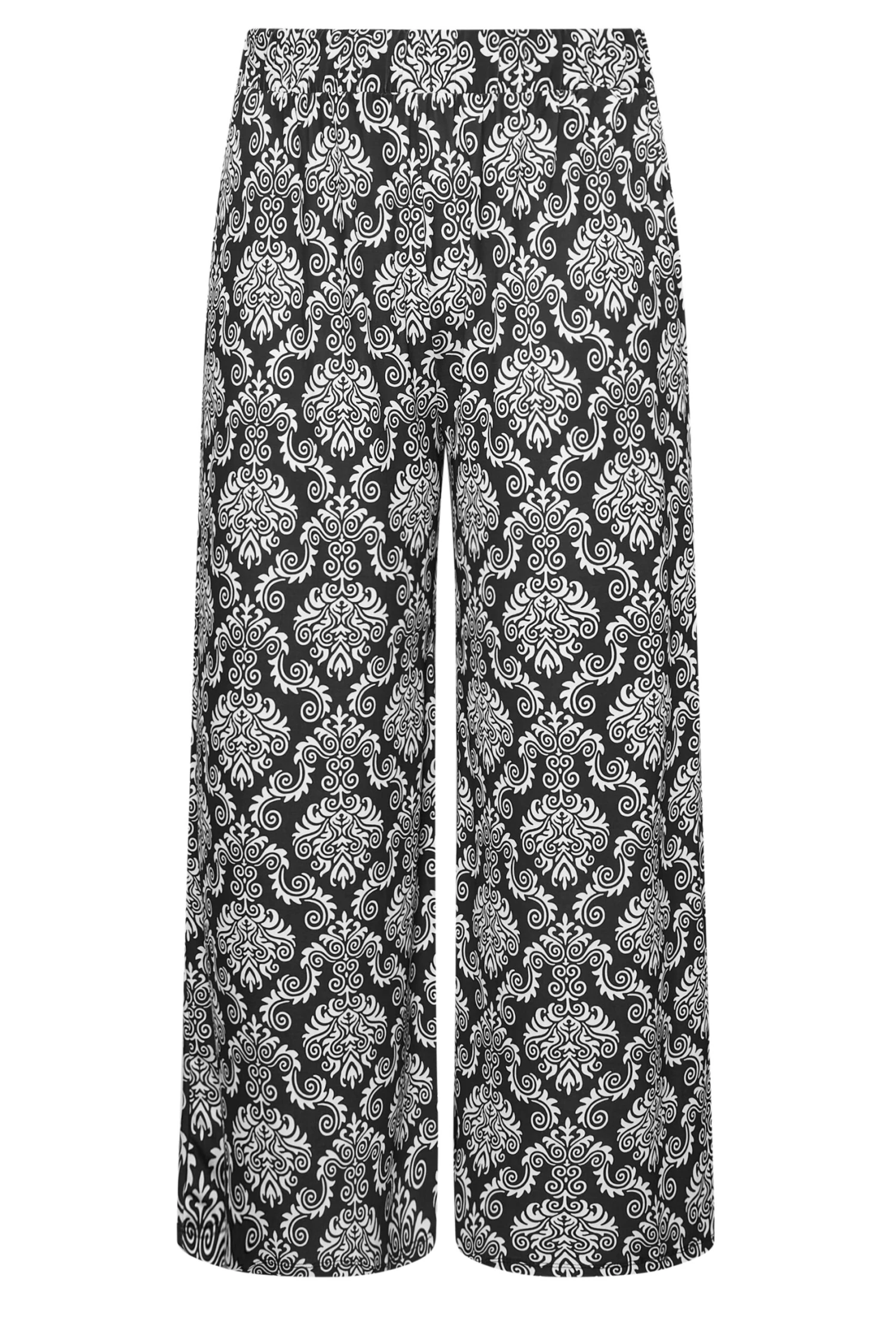 YOURS - Pantalon Wide Leg Noir Paisley – Image 5