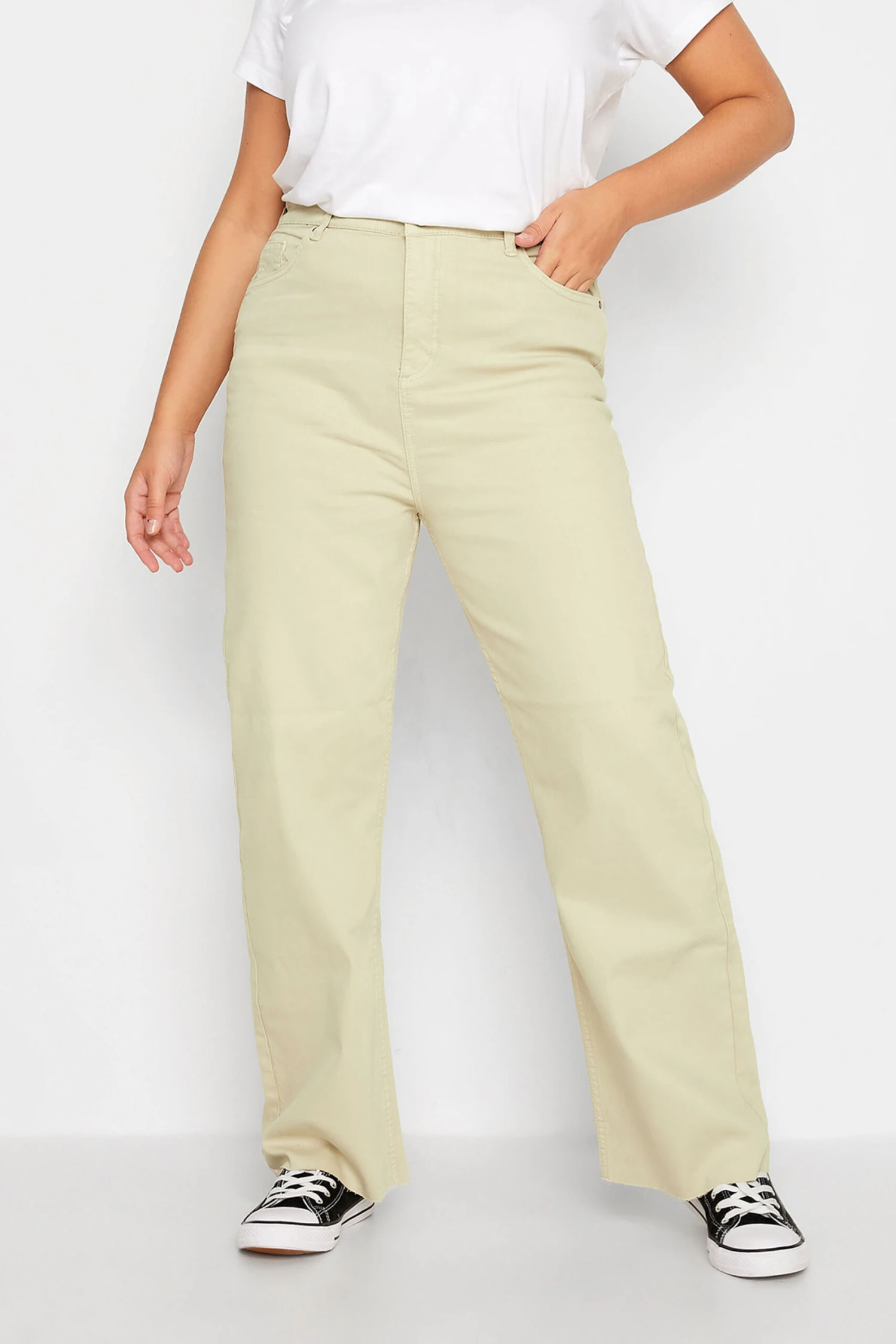 Jean Beige Stretch Evasé
