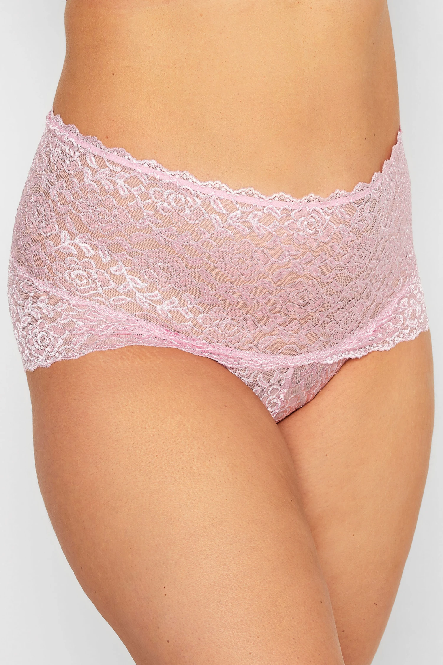 YOURS - Shorty Rose Dentelle Hi Shine