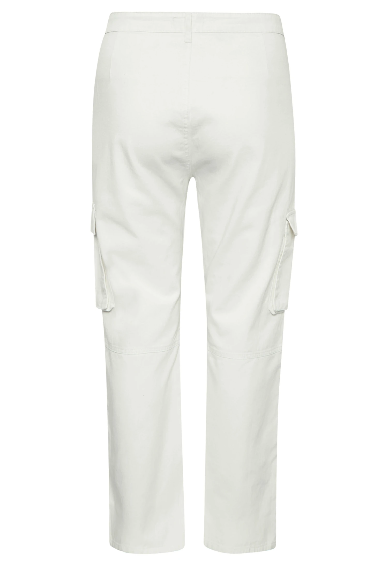 YOURS - Pantalon Cargo Blanc Ample à Poches – Image 5
