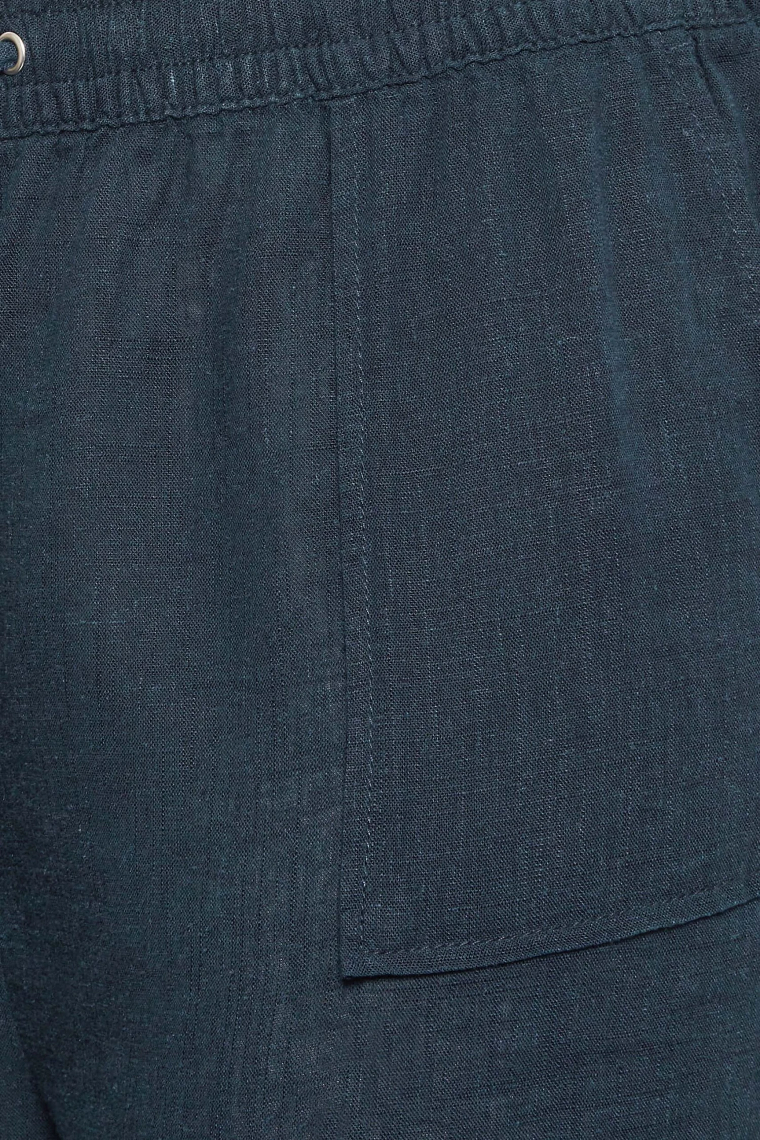 YOURS - Jogging Bleu Marine En Lin Coupe Droite – Image 4