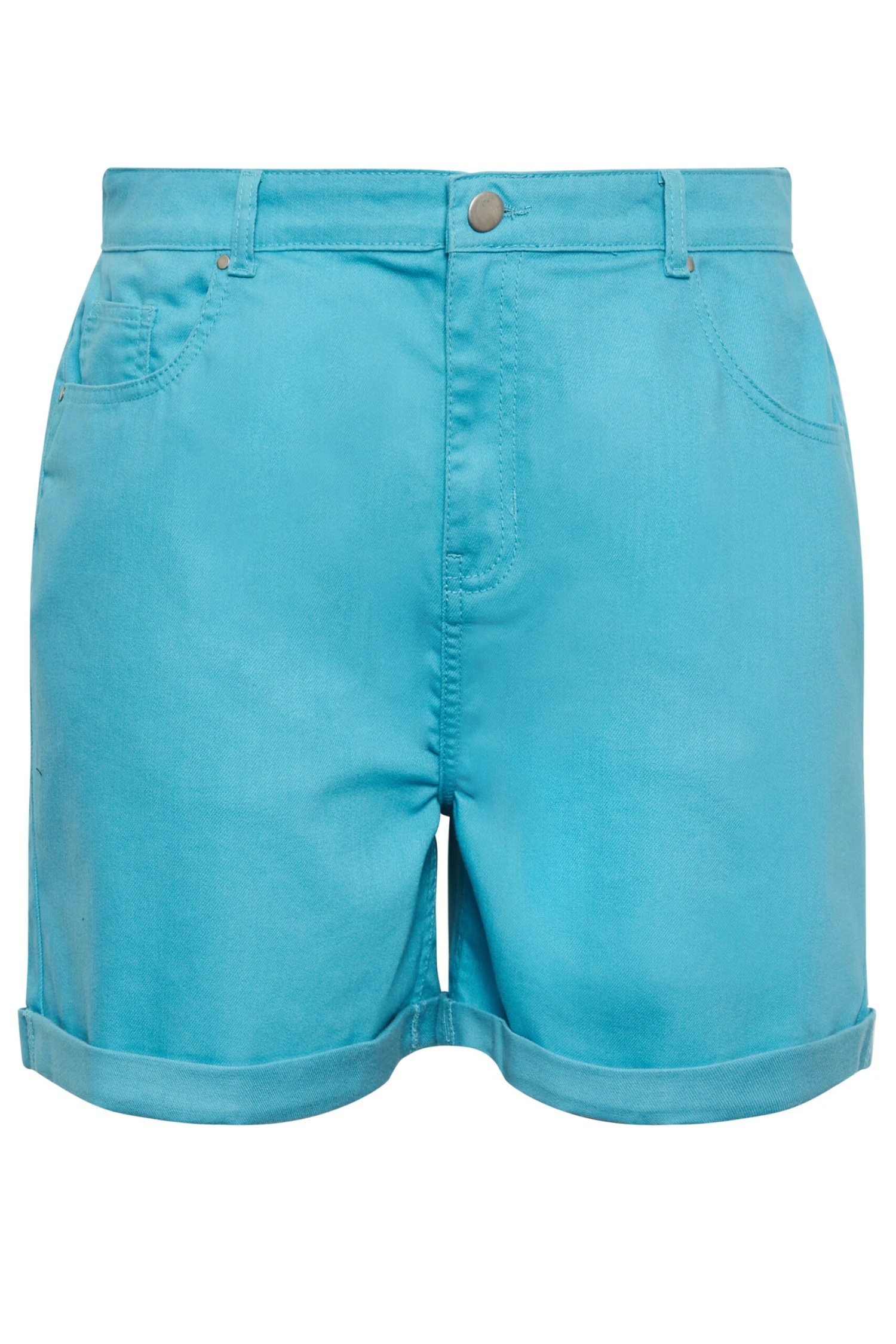 YOURS - Mom Short Bleu Aqua En Jean – Image 4