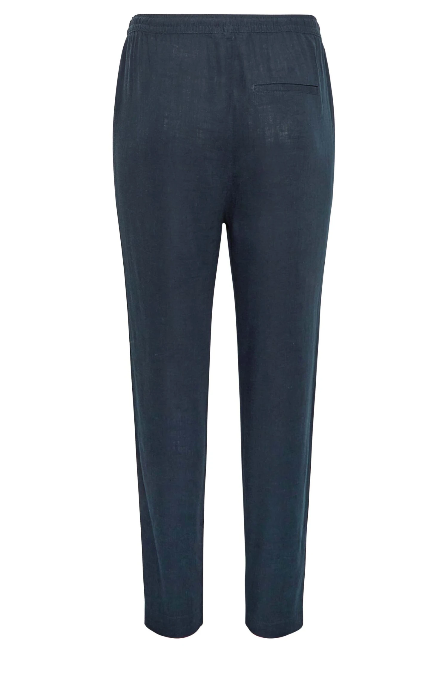 YOURS - Jogging Bleu Marine En Lin Coupe Droite – Image 6