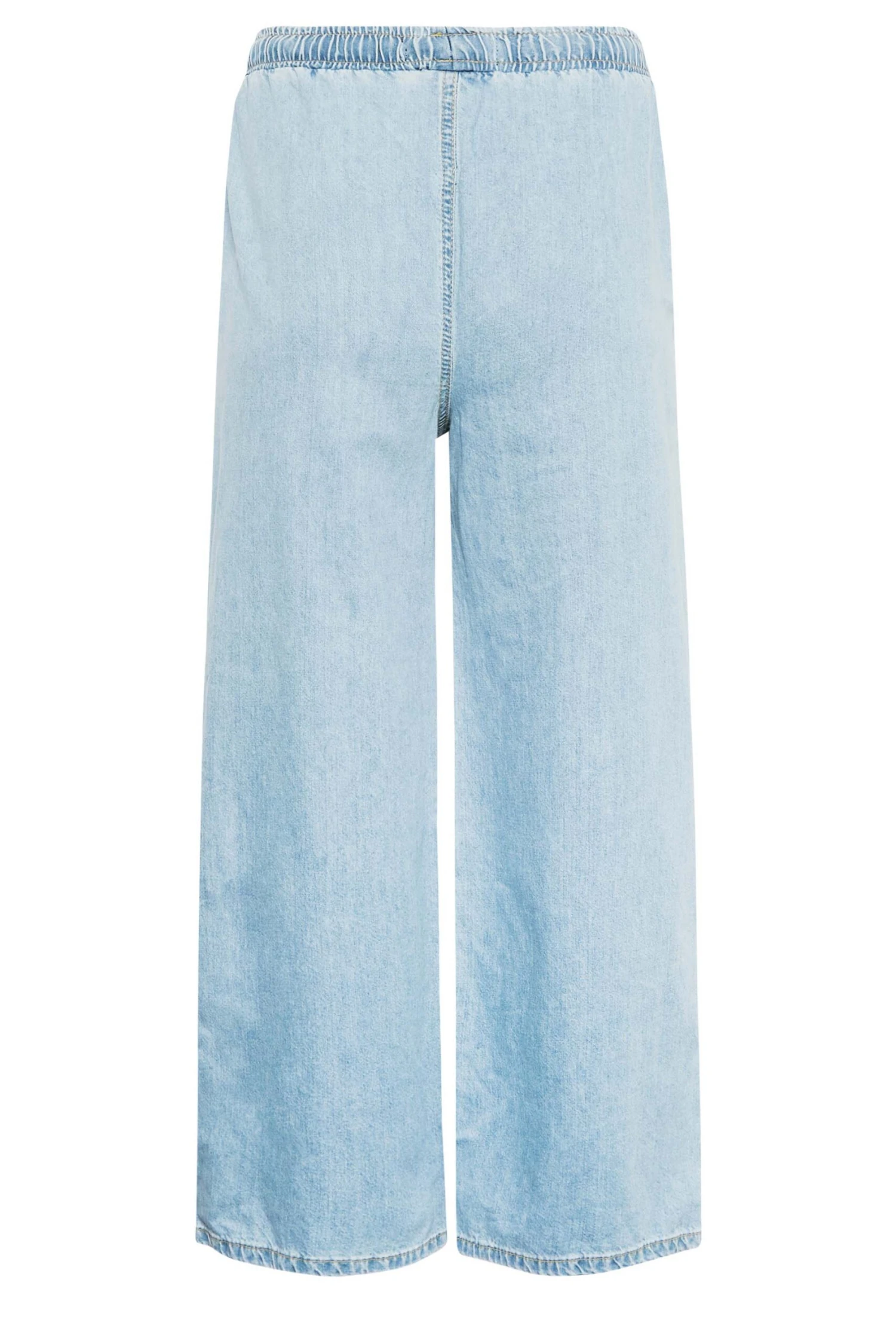 YOURS PETITE - Jean Bleu Clair Wide Leg à Poches – Image 2
