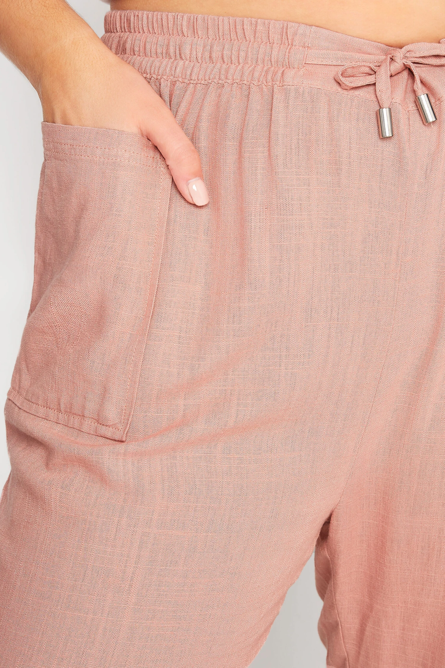 Jogging Rose Poudré Léger Coupe Droite – Image 3