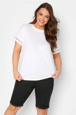 YOURS - Short En Jean Noir En Denim