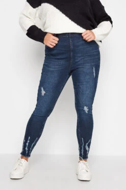 Jegging GRACE Bleu Griffures De Chat