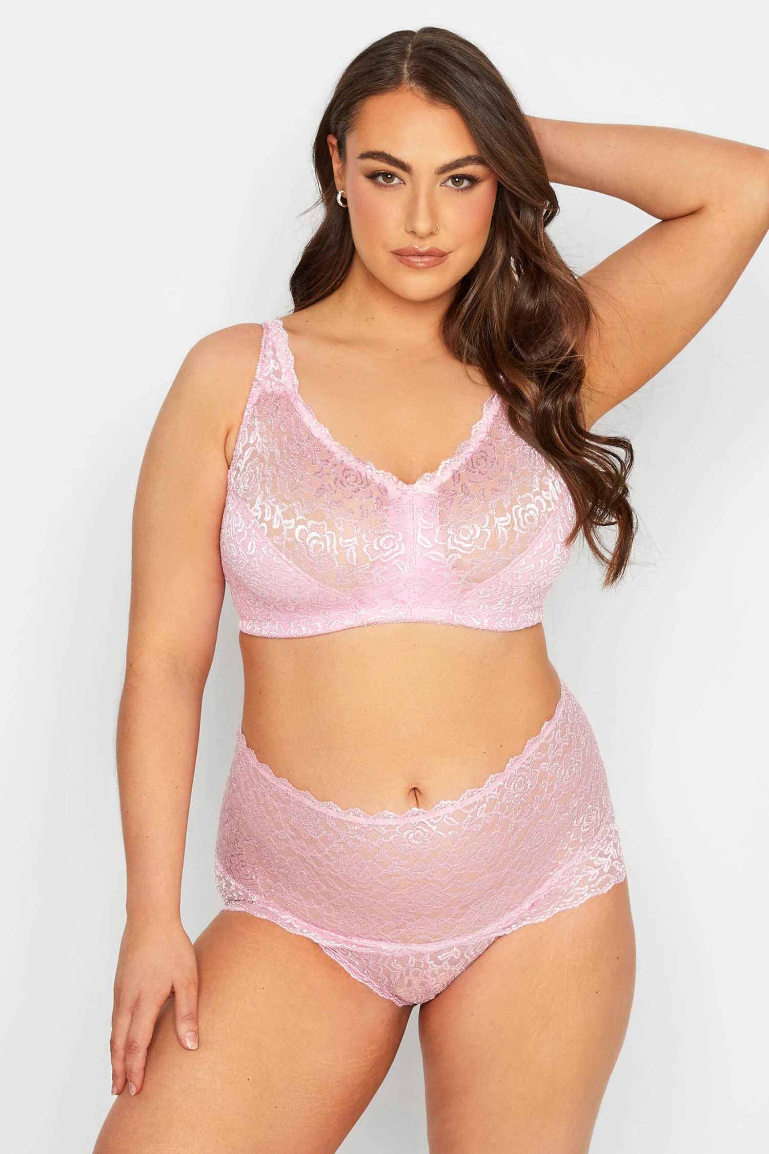 YOURS - Shorty Rose Dentelle Hi Shine – Image 2
