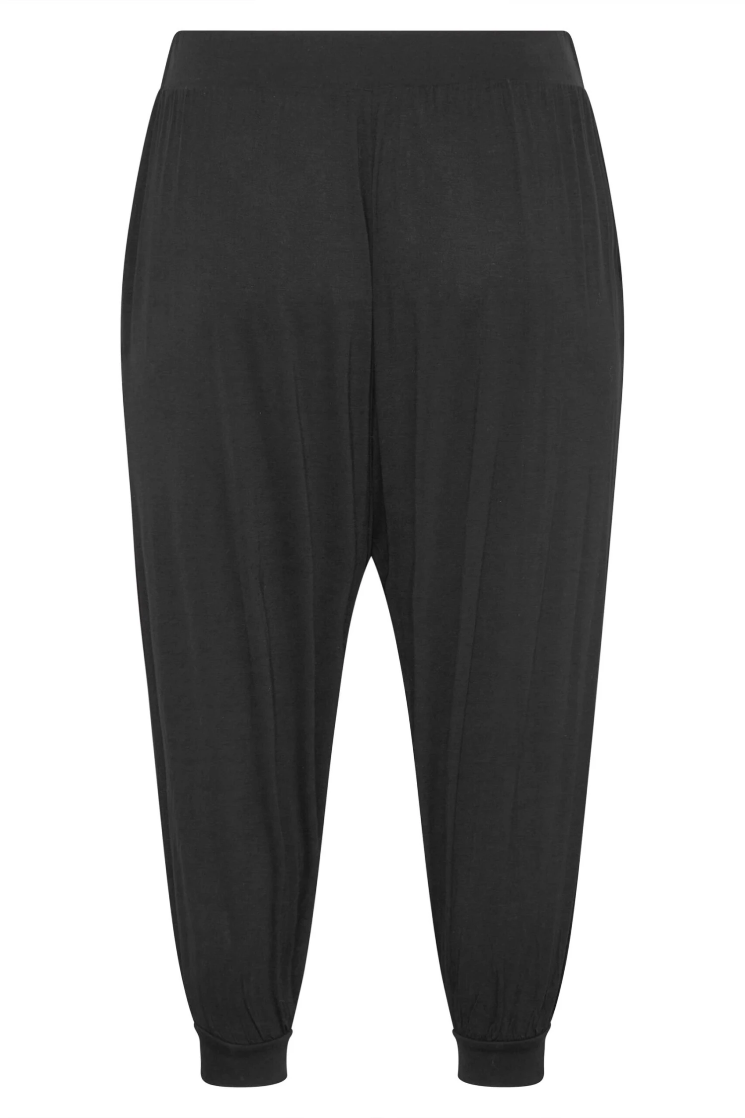 Jogging Pantacourt En Jersey Noir – Image 5