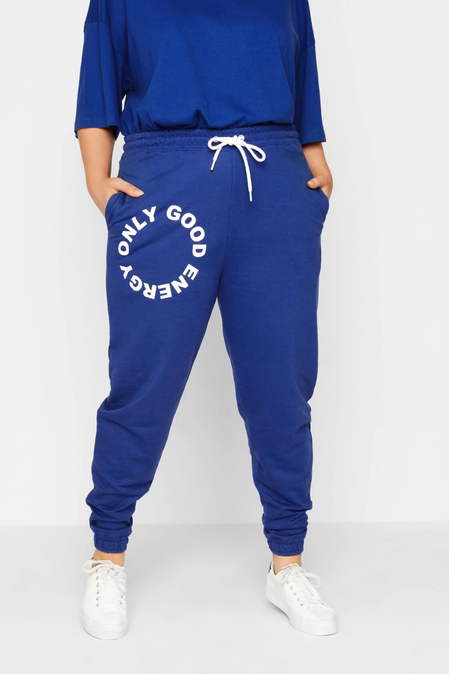 Jogging Bleu Roi 'Only Good Energy'