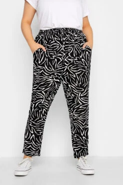 Jogging Noir Imprimé Zébré