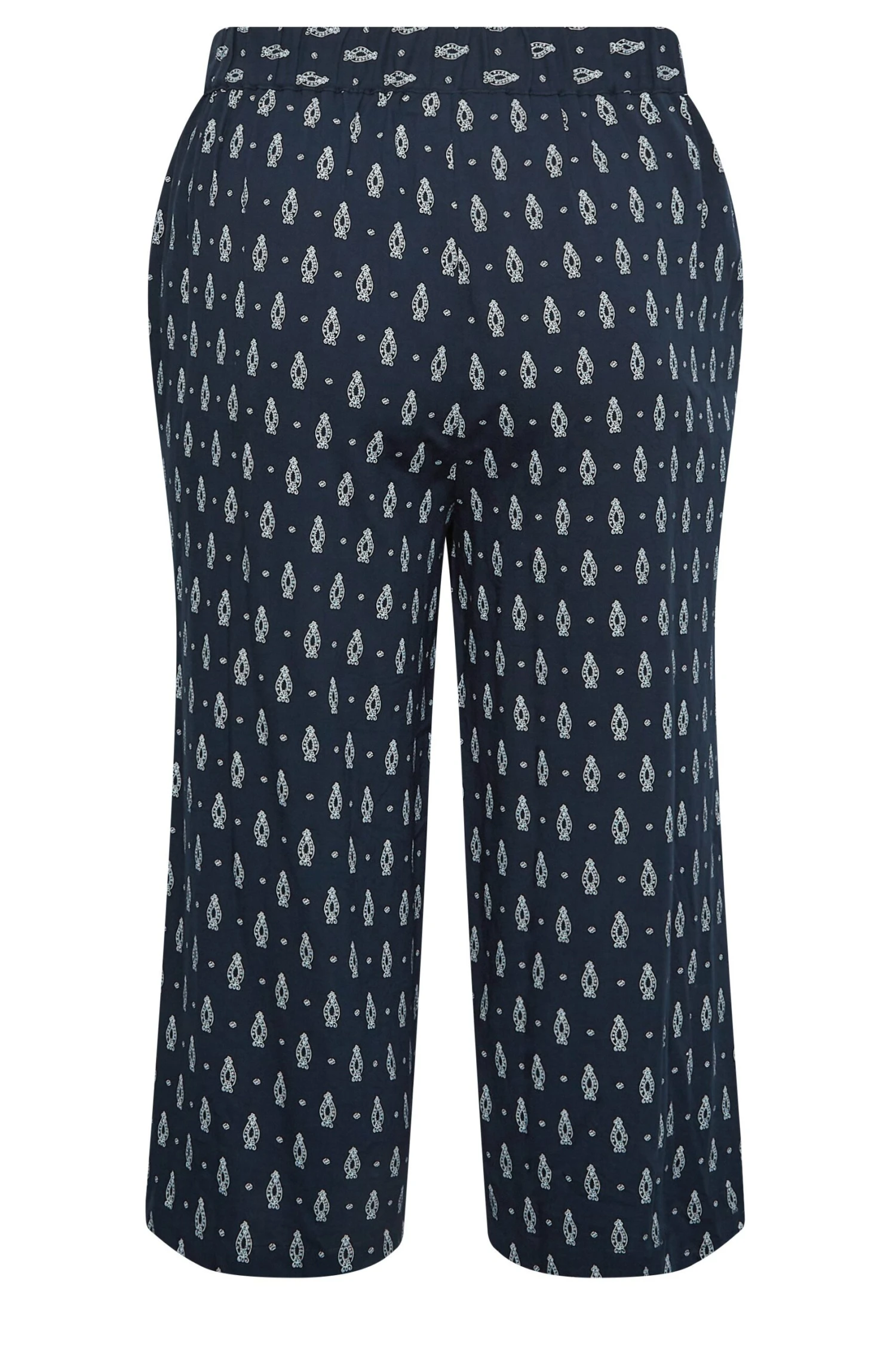 YOURS - Pantacourt Bleu Marine Paisley Ă Poches â Image 6