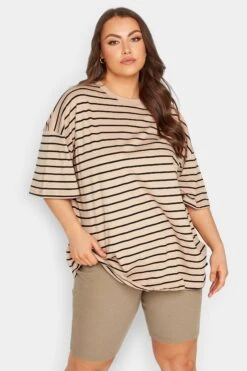 YOURS - Cycliste Beige Nervuré En Jersey