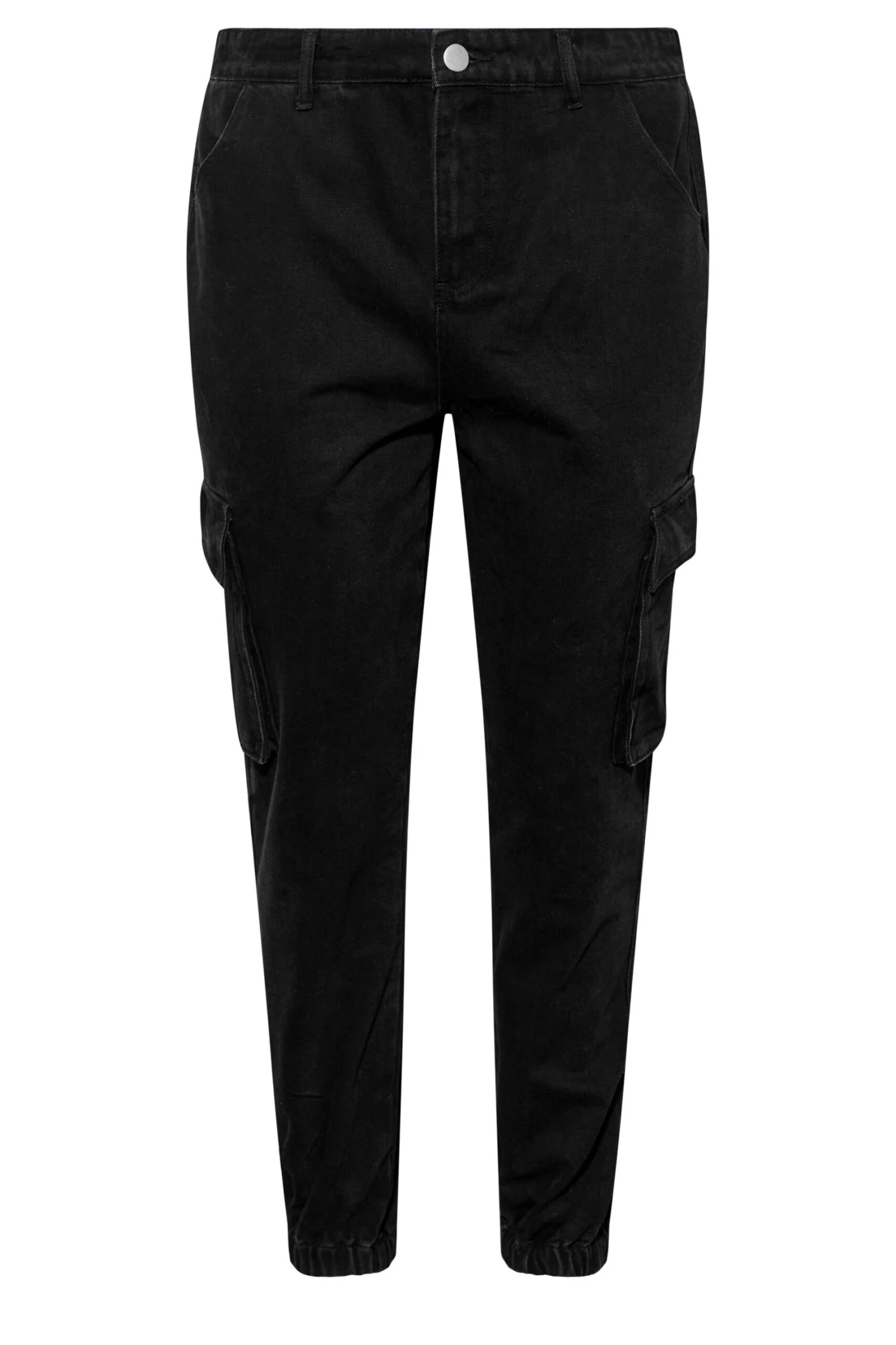 Jean Noir Cargo Délavé – Image 6