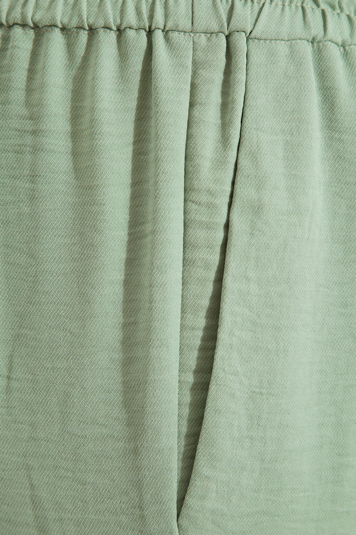 Pantalon Vert Pastel Léger Wide Leg En Twill – Image 4