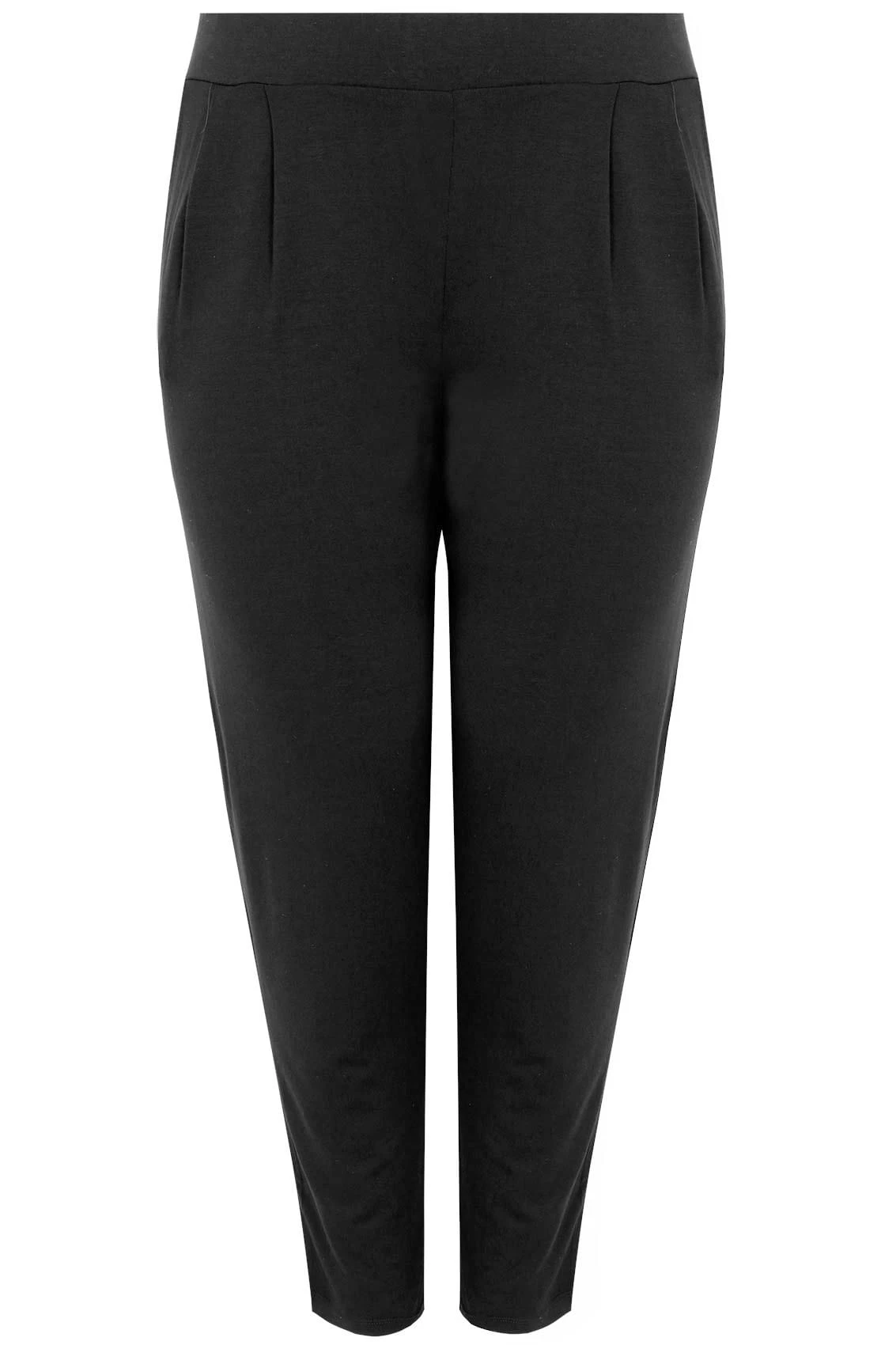 Pantalon Fluide En Jersey Noir – Image 4