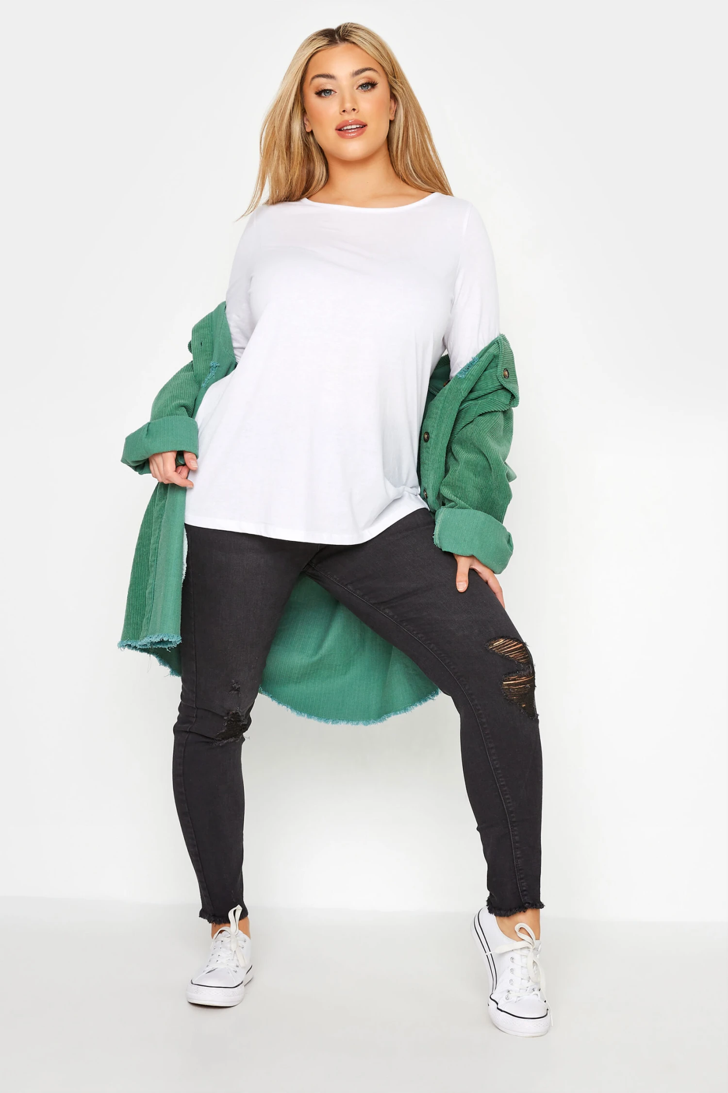 JENNY Jegging Noir Style Déchiré – Image 2