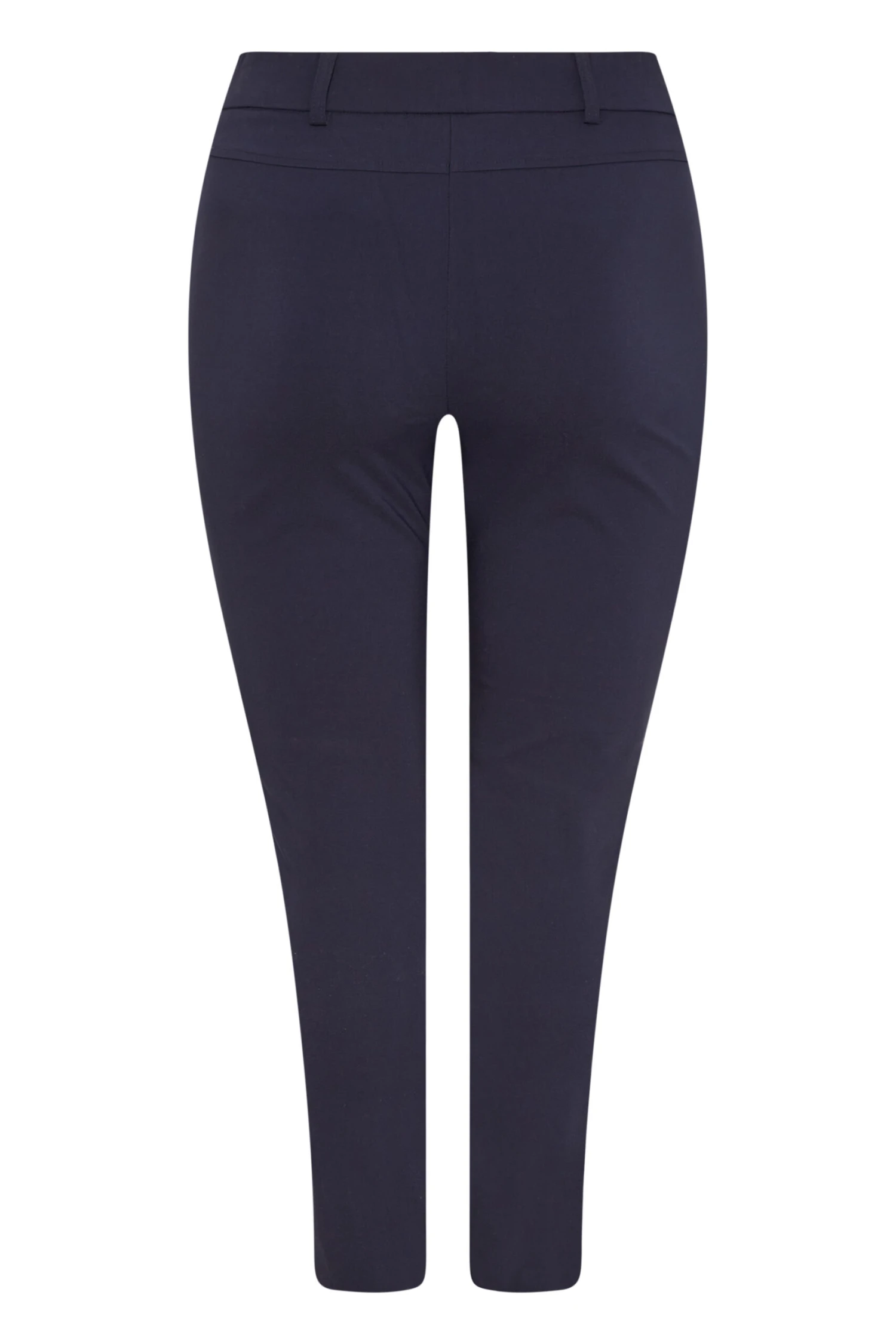 Pantalon Coupe Droite Bleu Marine En Bengaline – Image 5