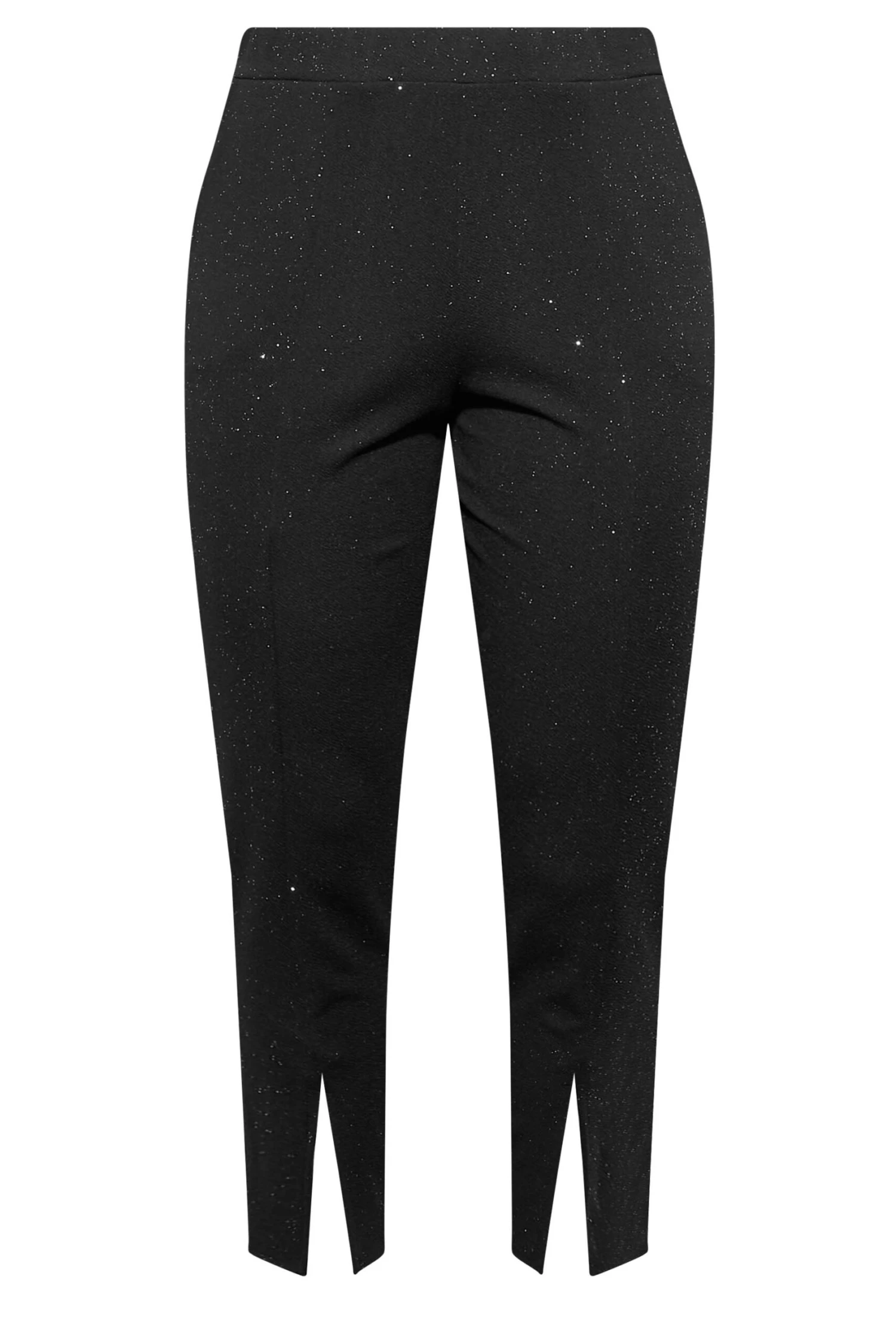 LIMITED COLLECTION - Pantalon Noir Pailletté Fentes Aux Ourlets – Image 5