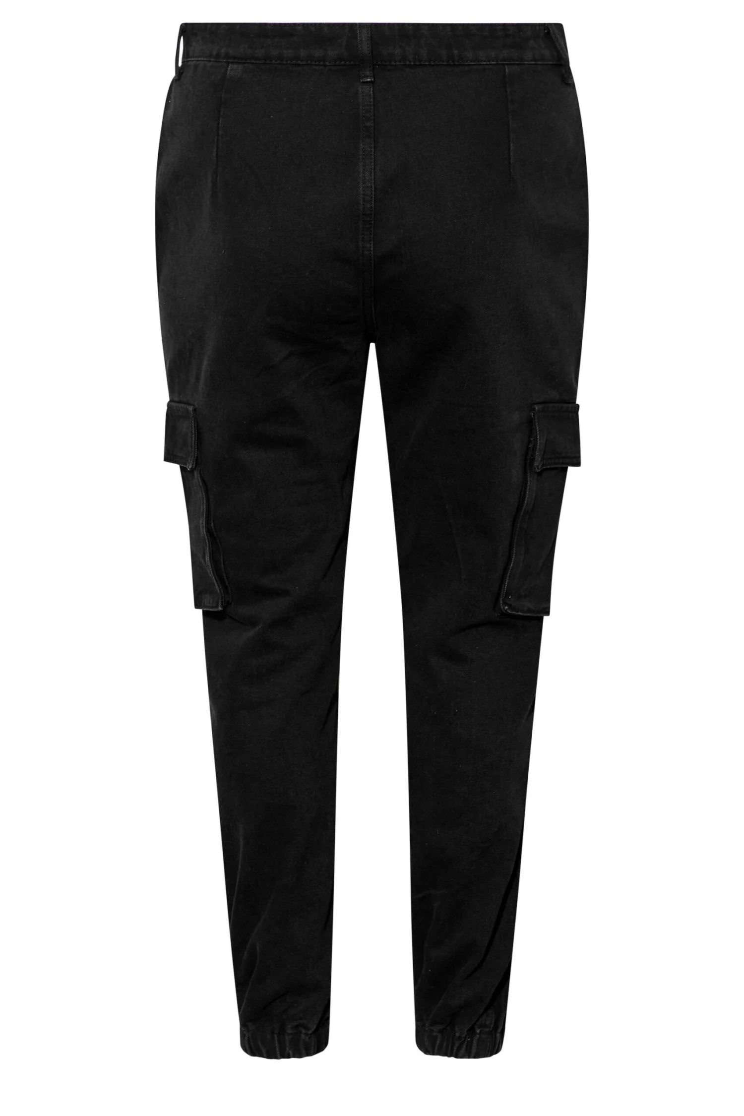 Jean Noir Cargo Délavé – Image 7