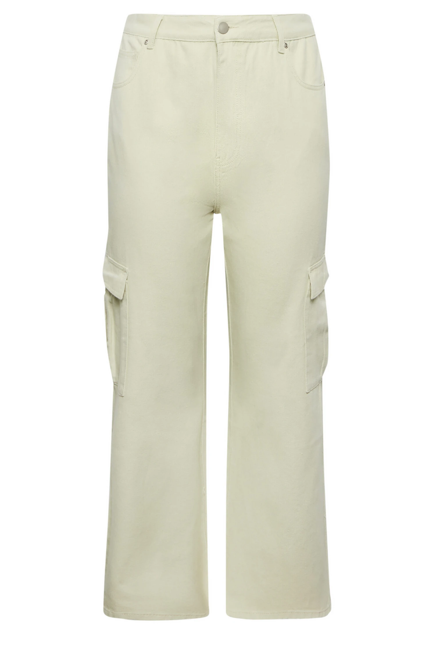 YOURS - Jean Beige Coupe Droite Design Cargo – Image 6