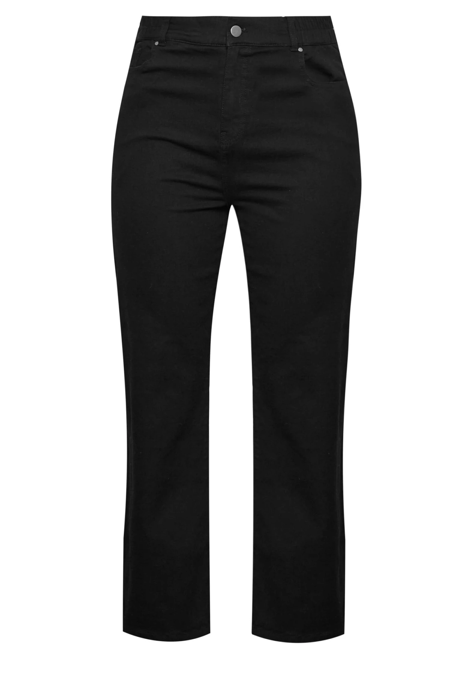 YOURS - Jean Noir Wide Leg Taille Élastique – Image 5
