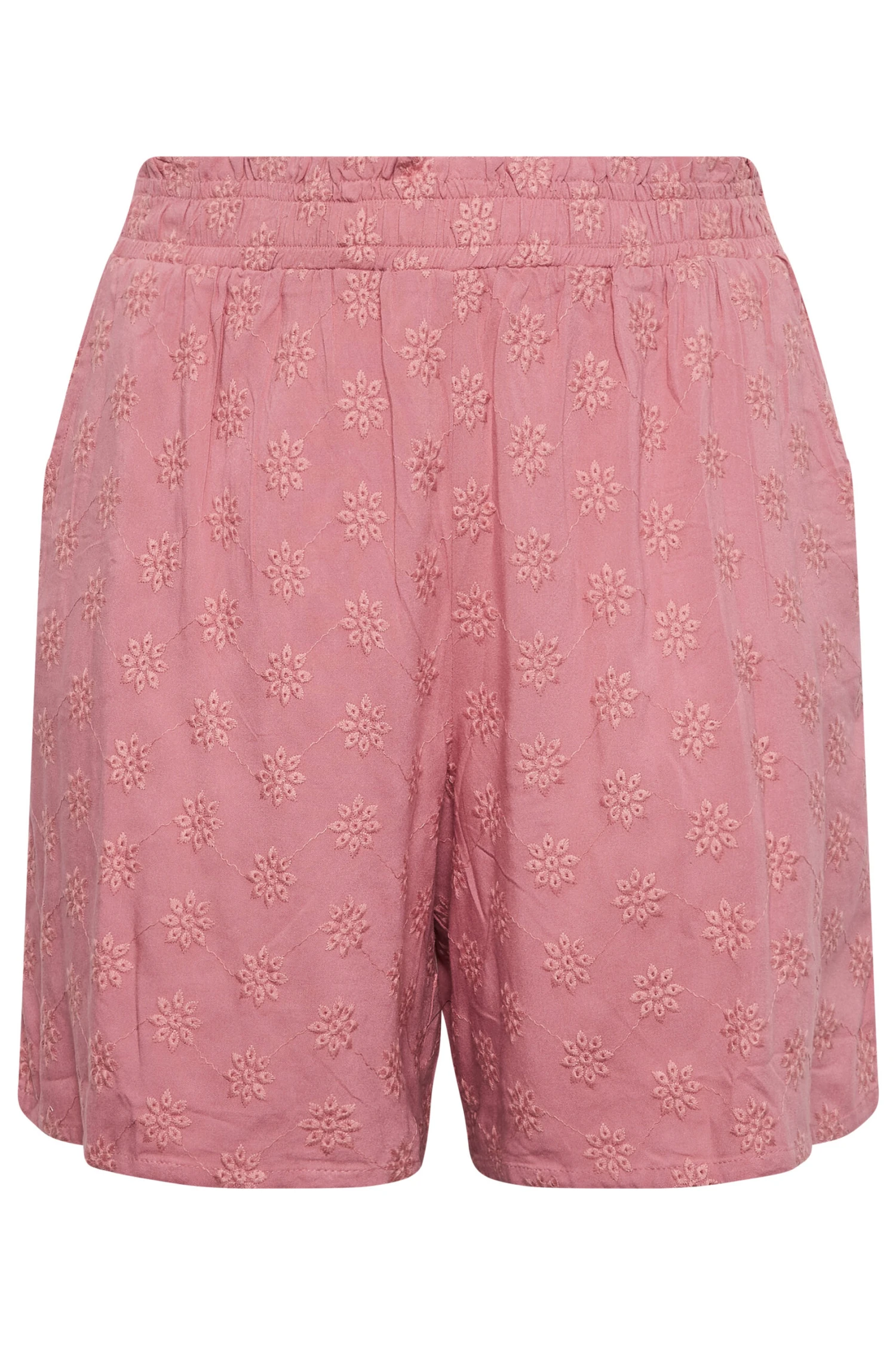 YOURS - Short Rose Ample Fluide Broderie Anglaise – Image 5