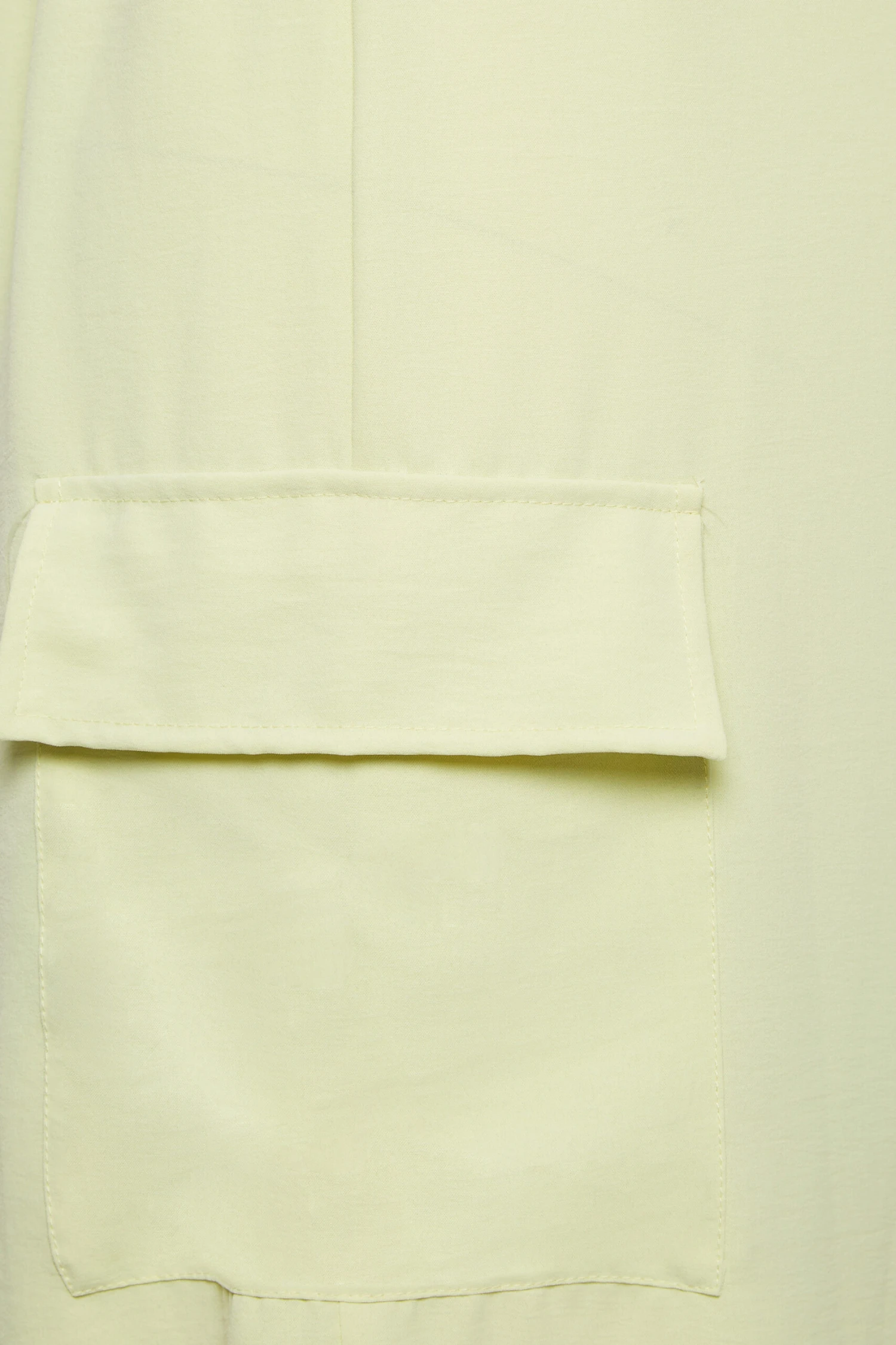 YOURS - Pantalon Vert Citron Wide Leg Crêpé En Cargo – Image 4