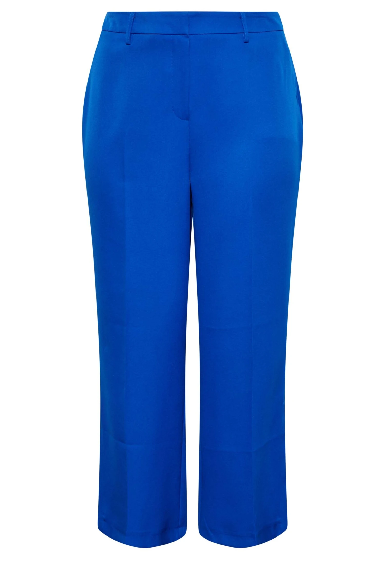 Pantalon Bleu Roi Ă Fentes Wide Leg â Image 4