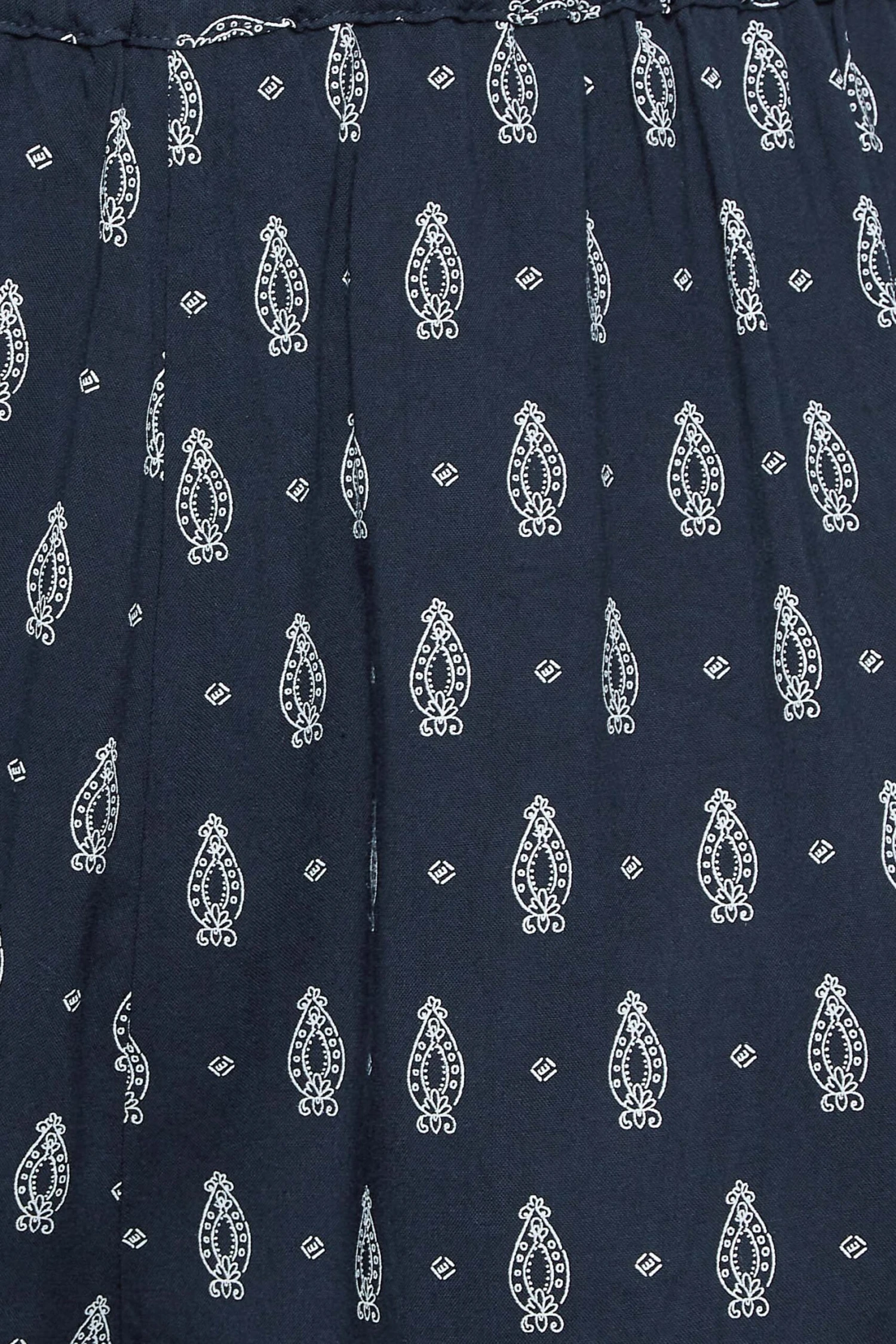 YOURS - Pantacourt Bleu Marine Paisley Ă Poches â Image 4