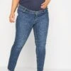 BUMP IT UP MATERNITY - Jean Mom Mid Blue
