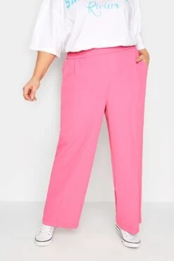 YOURS - Pantalon Rose Wide Leg à Poches