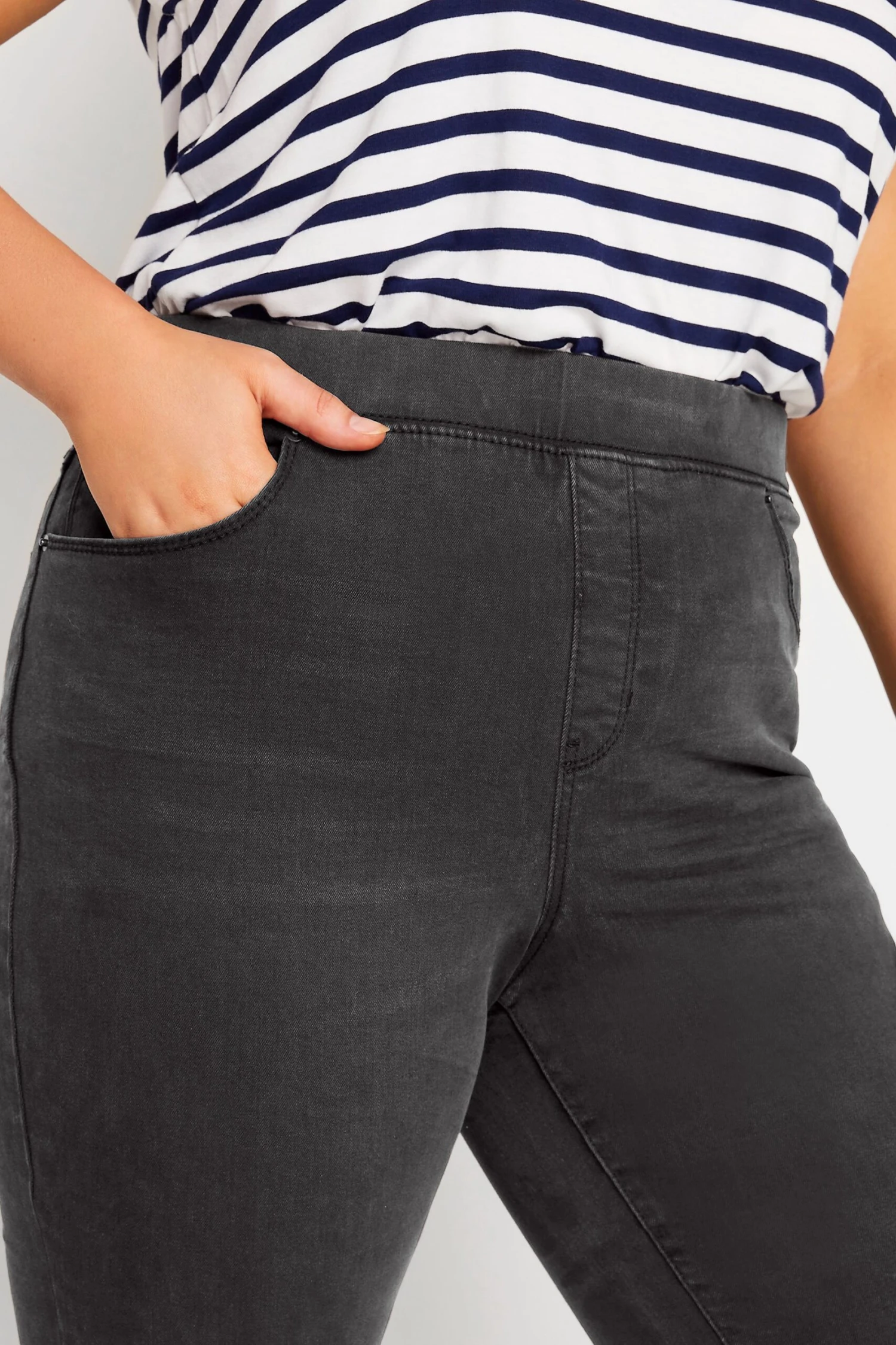 YOURS - Jegging Noir Bootcut Taille Basse – Image 3