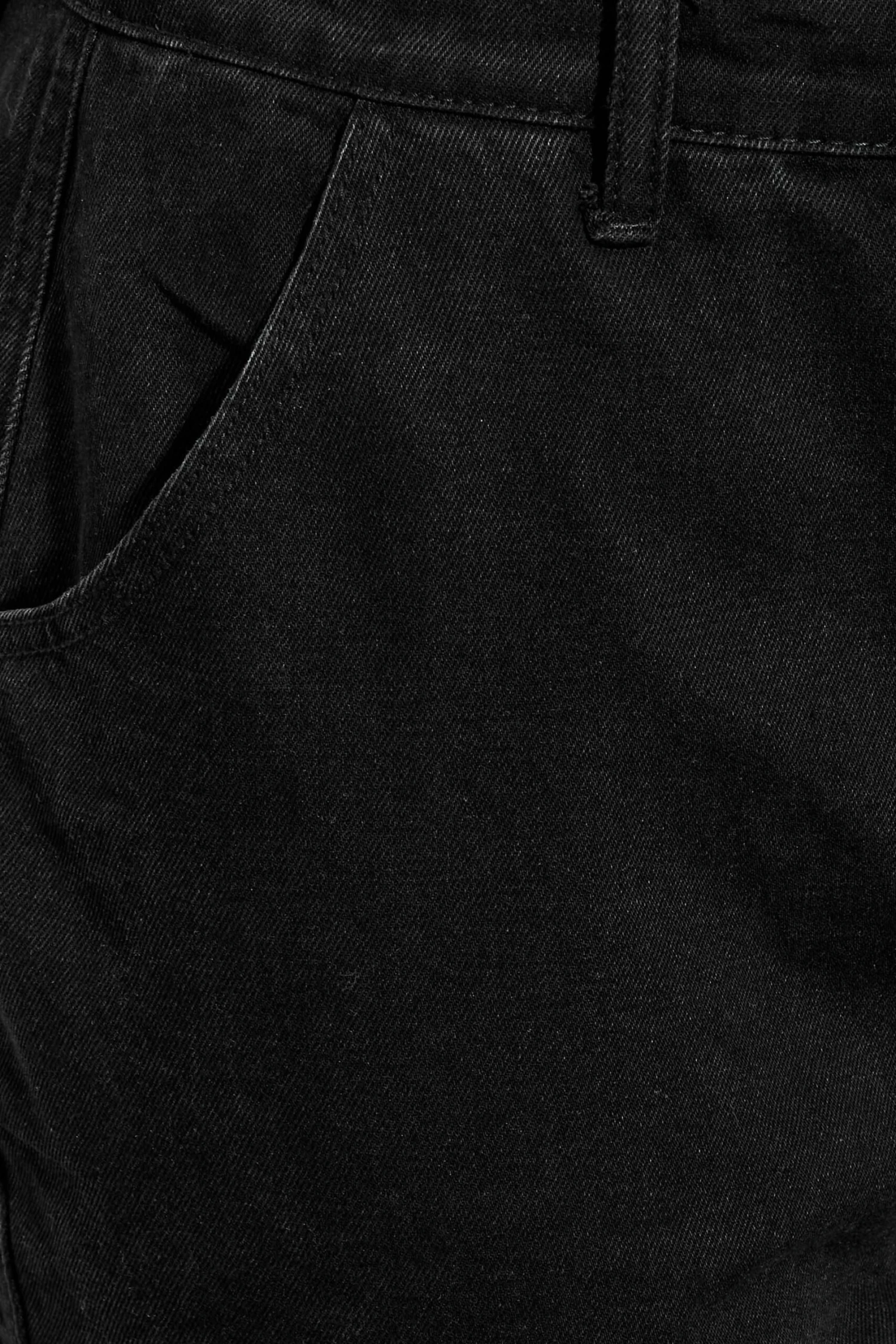 Jean Noir Cargo Délavé – Image 4