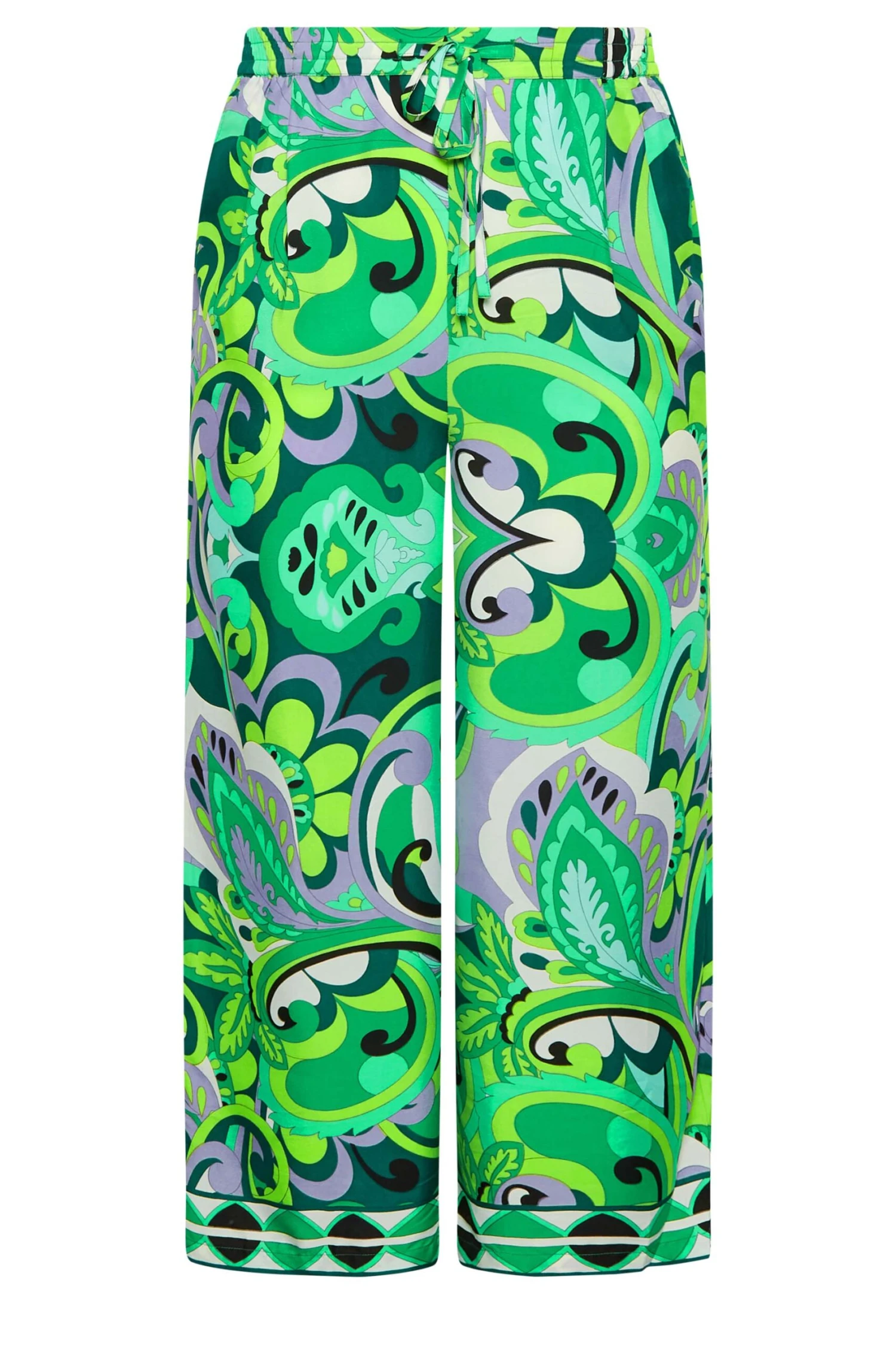 LIMITED COLLECTION - Pantalon Vert Abstrait Wide Leg – Image 5