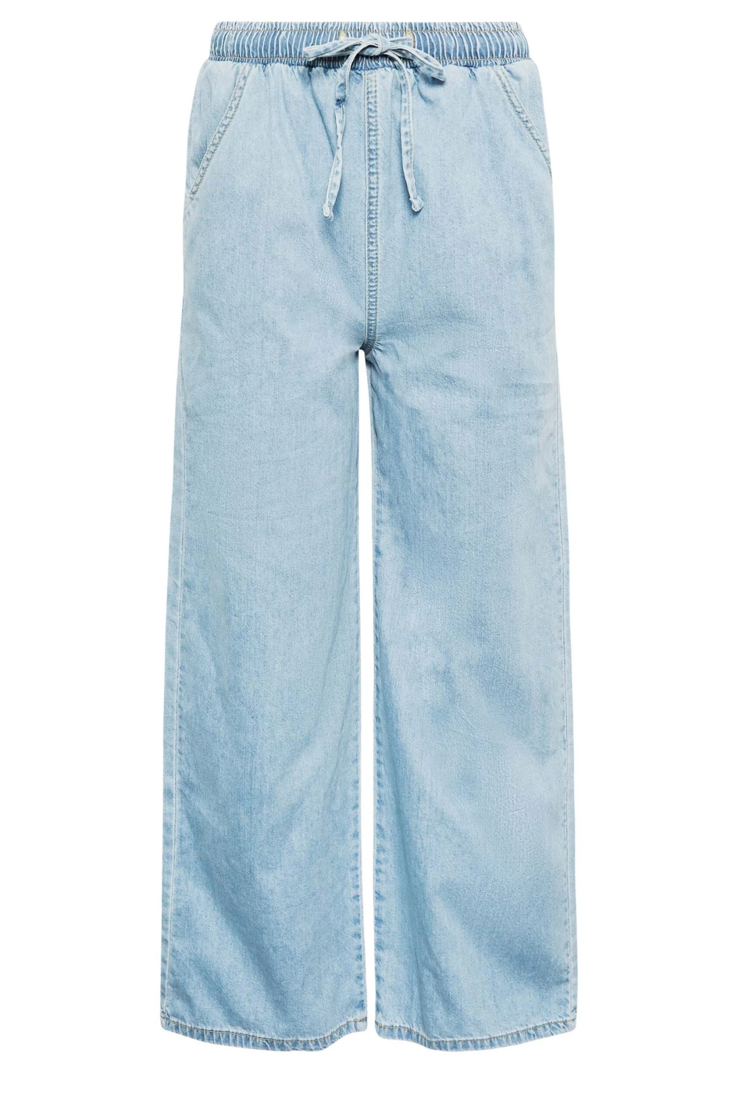YOURS PETITE - Jean Bleu Clair Wide Leg Ă Poches
