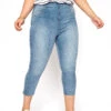 Jenny Jegging Bleu Clair Pantacourt