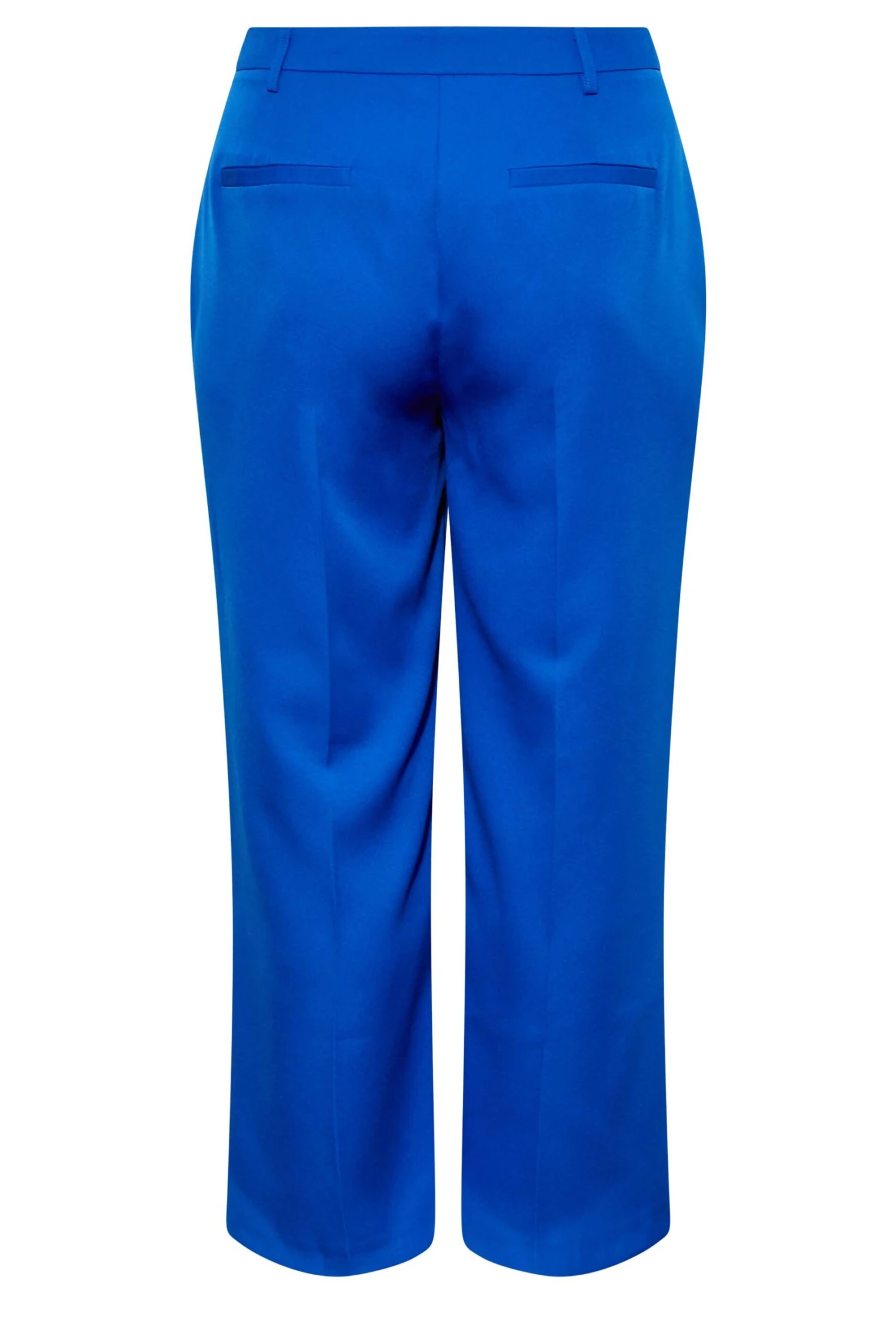Pantalon Bleu Roi Ă Fentes Wide Leg â Image 5